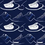 dark navy blue sneakers image